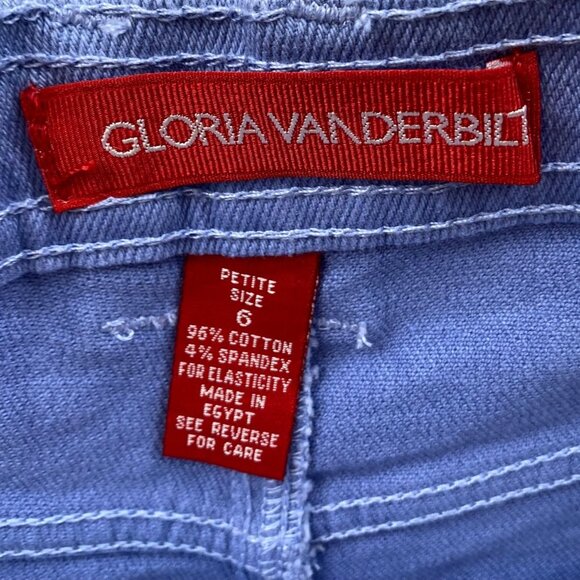 NWT Gloria Vanderbilt Womens Jeans Size 69 Stretch Straight Leg Purple Casual - Picture 3 of 16